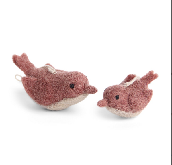 Set of 2 felt birds