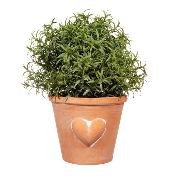 Terracotta heart planter
