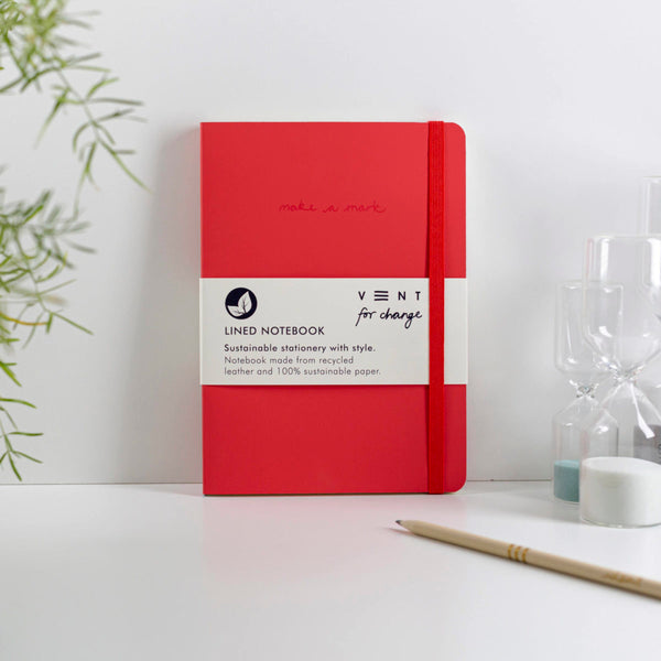 Make a Mark A5 recycled leather notebook