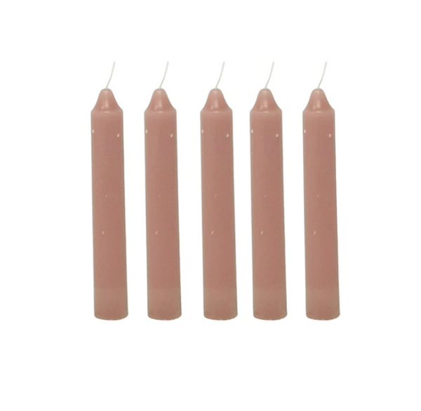 Short rustic dinner candle bundle